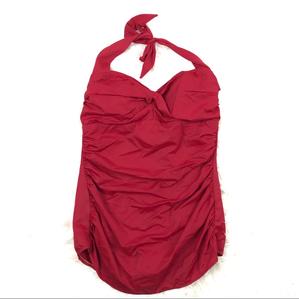 Catalina XL One Piece Swimsuit Tied Neck Modest